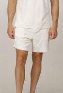 Espadon Towelling Shorts - Ecru