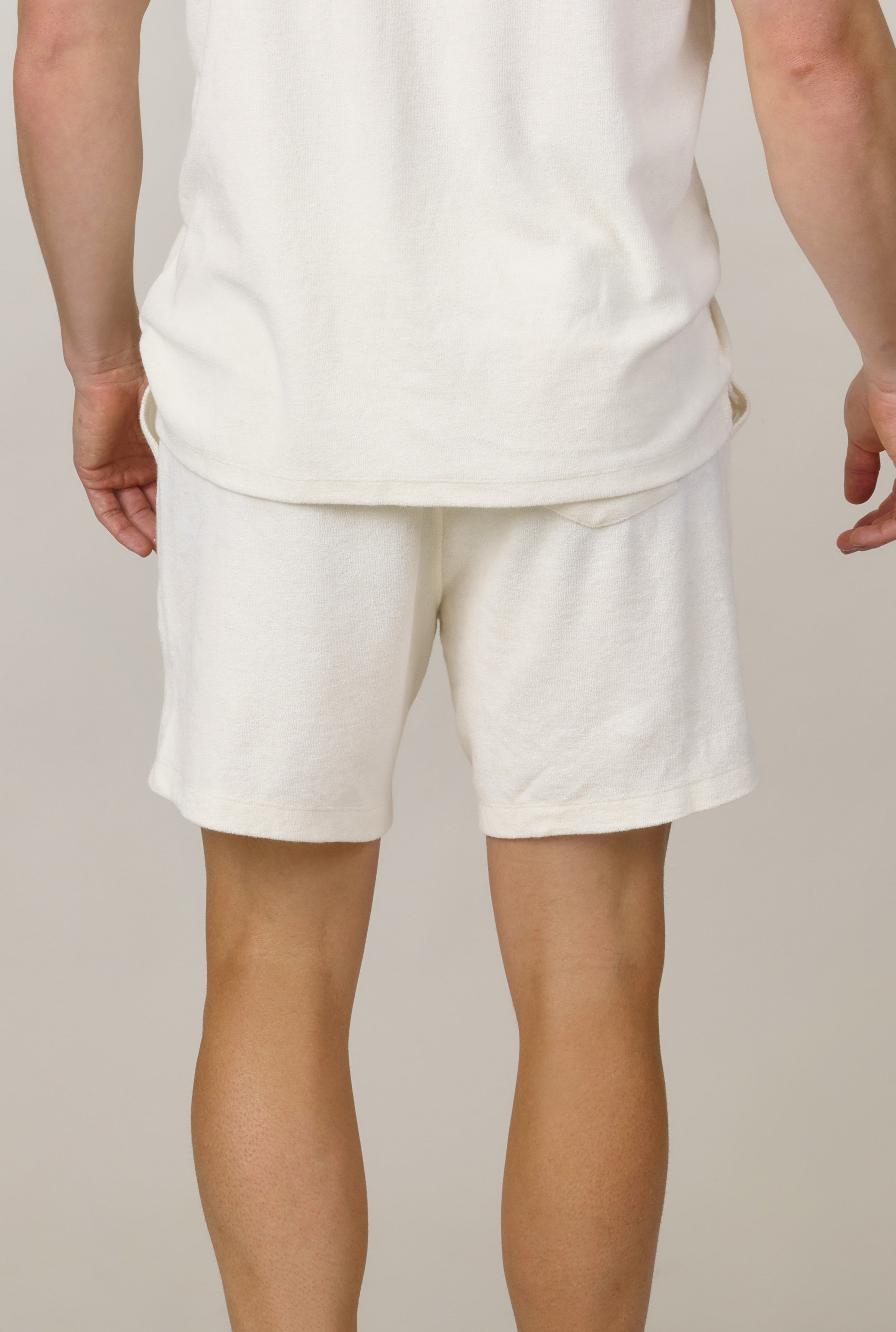 Espadon Towelling Shorts - Ecru
