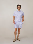 Classic Fit Towelling Polo - Lavender
