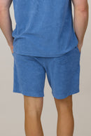 Espadon Towelling Shorts - Marine Blue