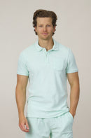 Classic Fit Towelling Polo - Mint