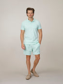 Classic Fit Towelling Polo - Mint