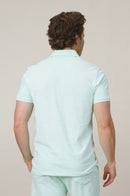 Classic Fit Towelling Polo - Mint