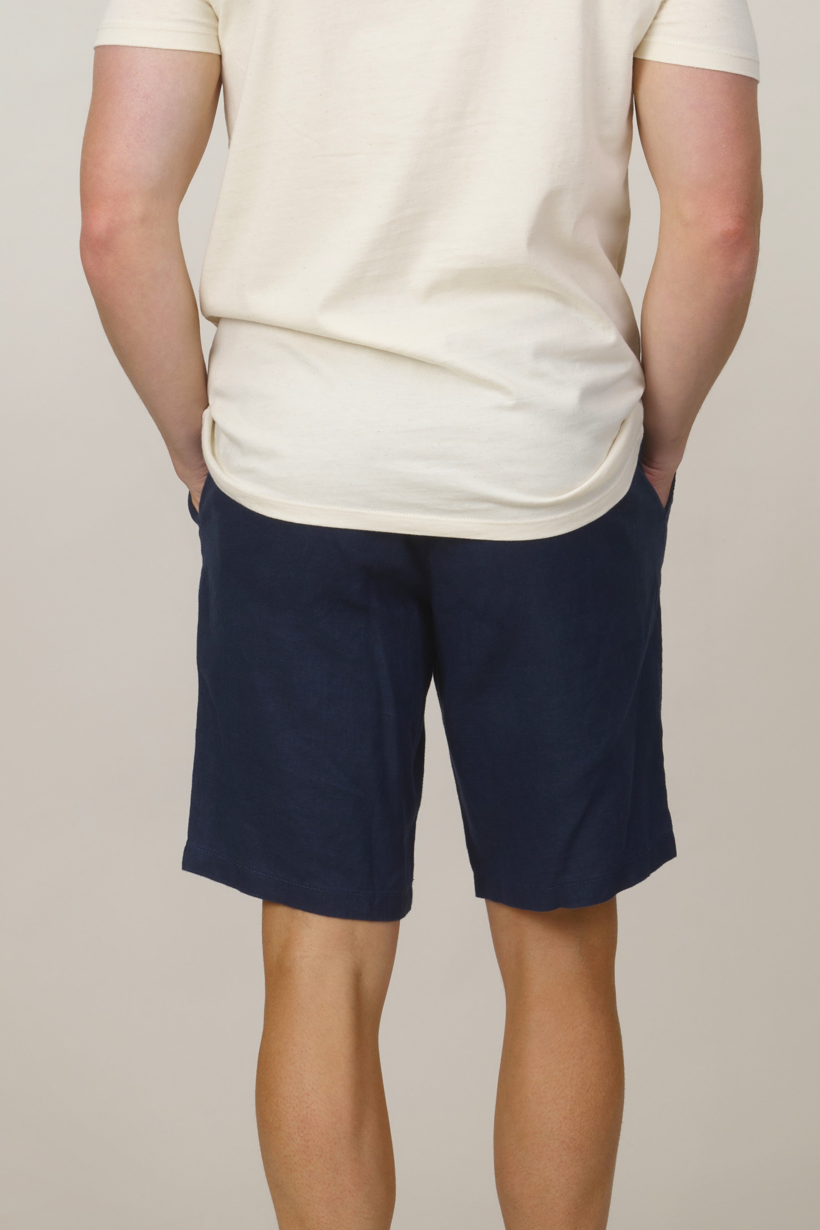 Espadon Linen Shorts - Navy