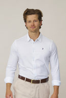 Espadon Cotton Jersey Shirt - White