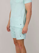 Classic Fit Towelling Polo - Mint