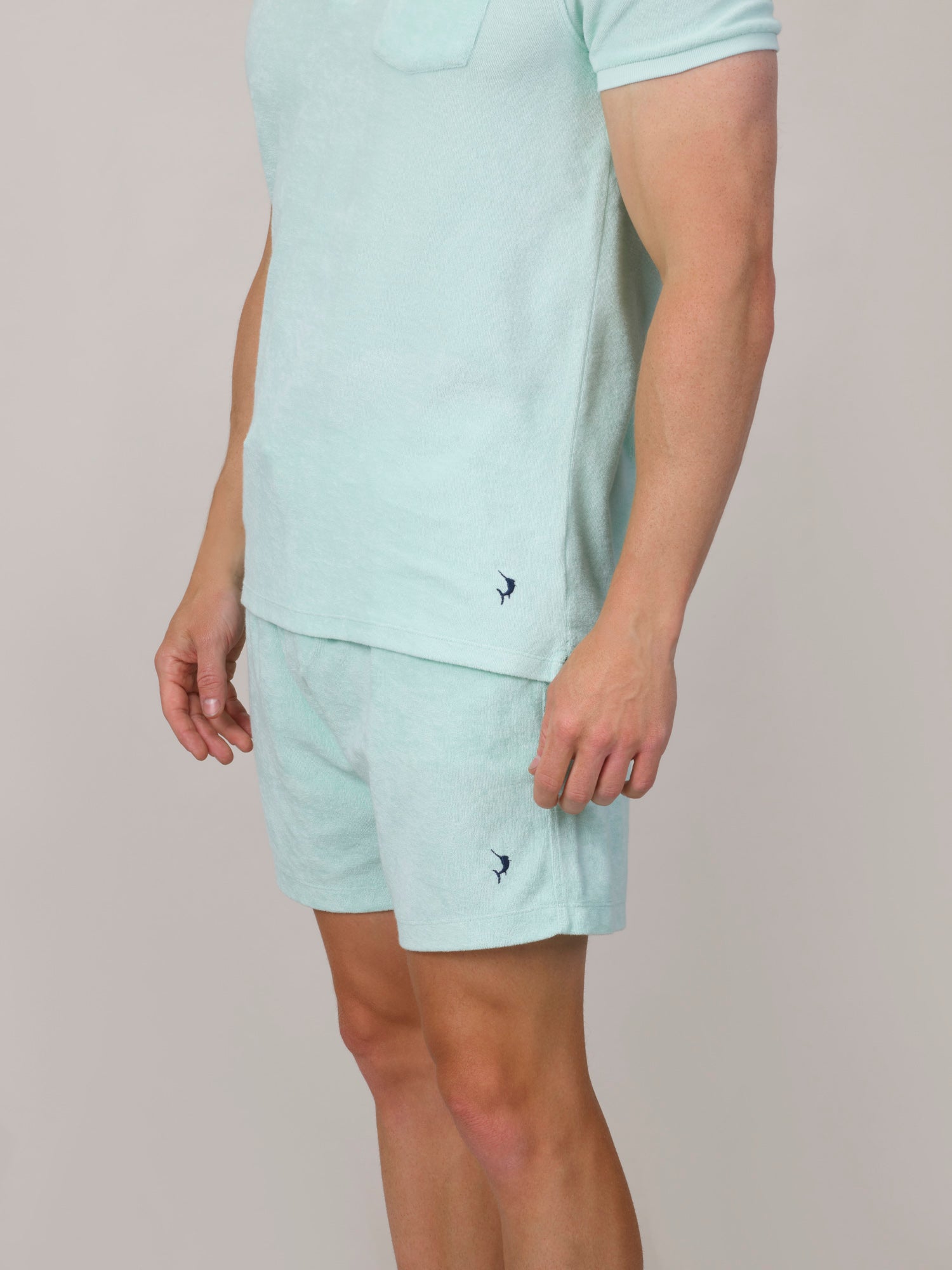 Espadon Towelling Shorts - Mint