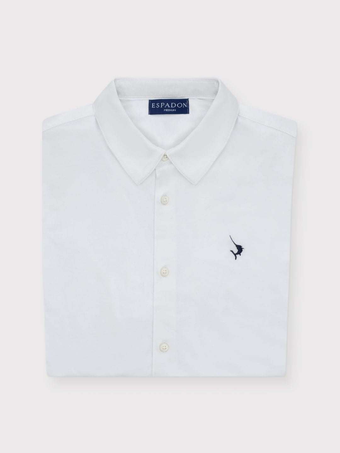 Espadon Cotton Jersey Shirt - White