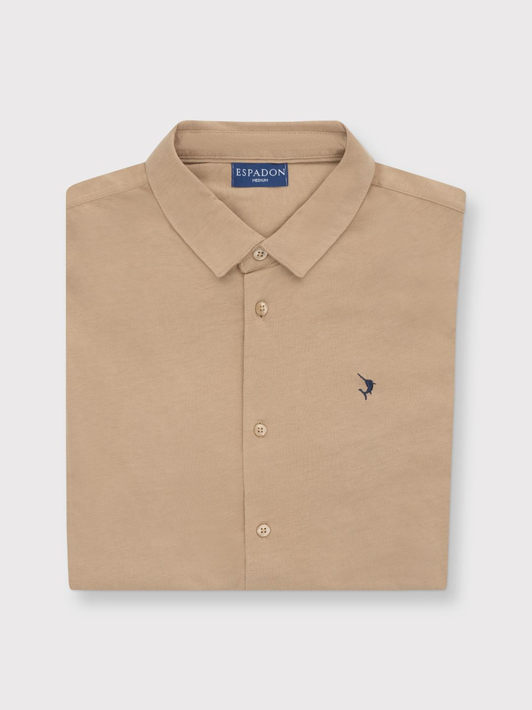 Espadon Cotton Jersey Shirt - Sand