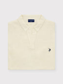 Buttonless Linen Polo - Ecru