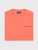 Organic Cotton Logo Print T-Shirt - Coral
