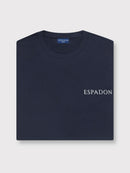 Organic Cotton Logo Print T-Shirt - Navy