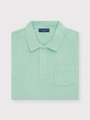 Classic Fit Towelling Polo - Mint