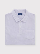 Classic Fit Towelling Polo - Lavender