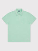 Classic Fit Towelling Polo - Mint