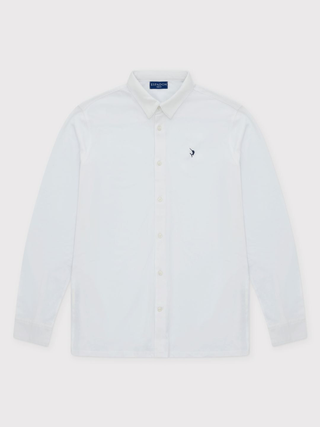 Espadon Cotton Jersey Shirt - White