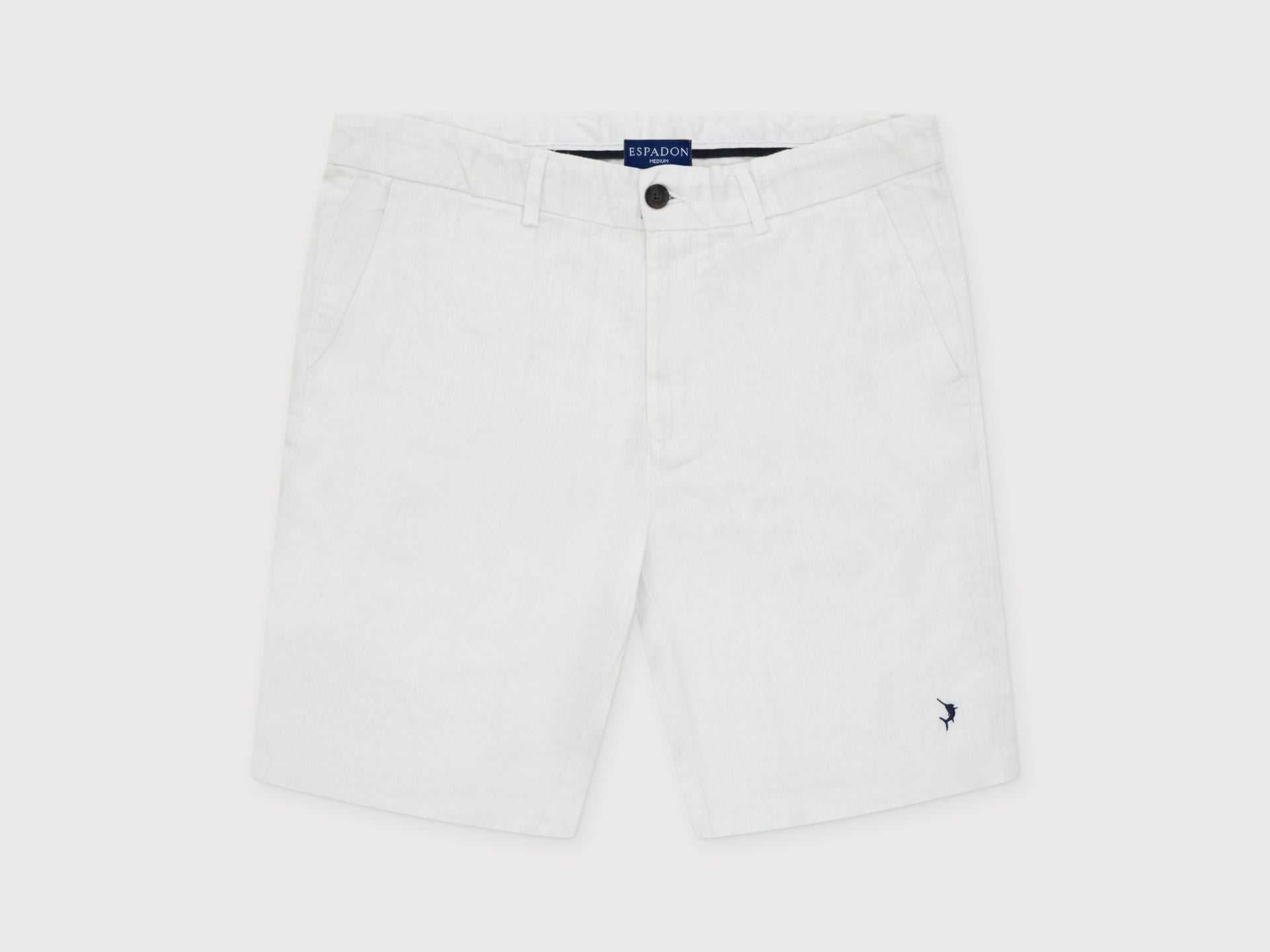 Espadon Linen Shorts - White