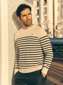 Breton Stripe Jumper - Ecru
