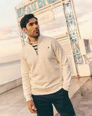 Quarter Zip Jumper - Ecru