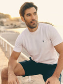 Cotton Knit T-Shirt - White