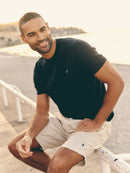 Cotton Knit T-Shirt - Navy