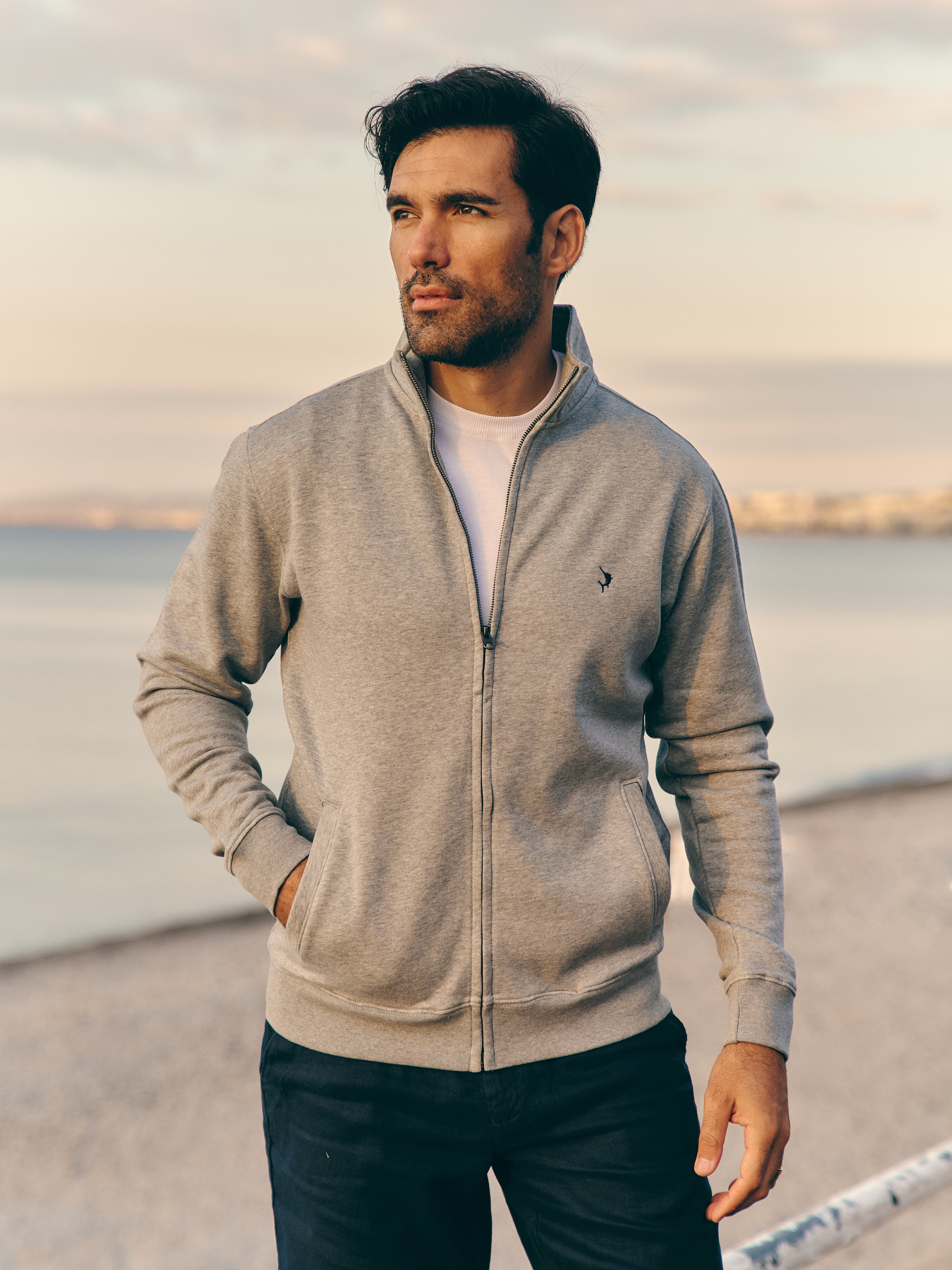 Full Zip Jumper -Grey