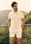 Espadon Towelling Shorts - Ecru
