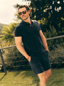 Espadon Towelling Shorts - Navy