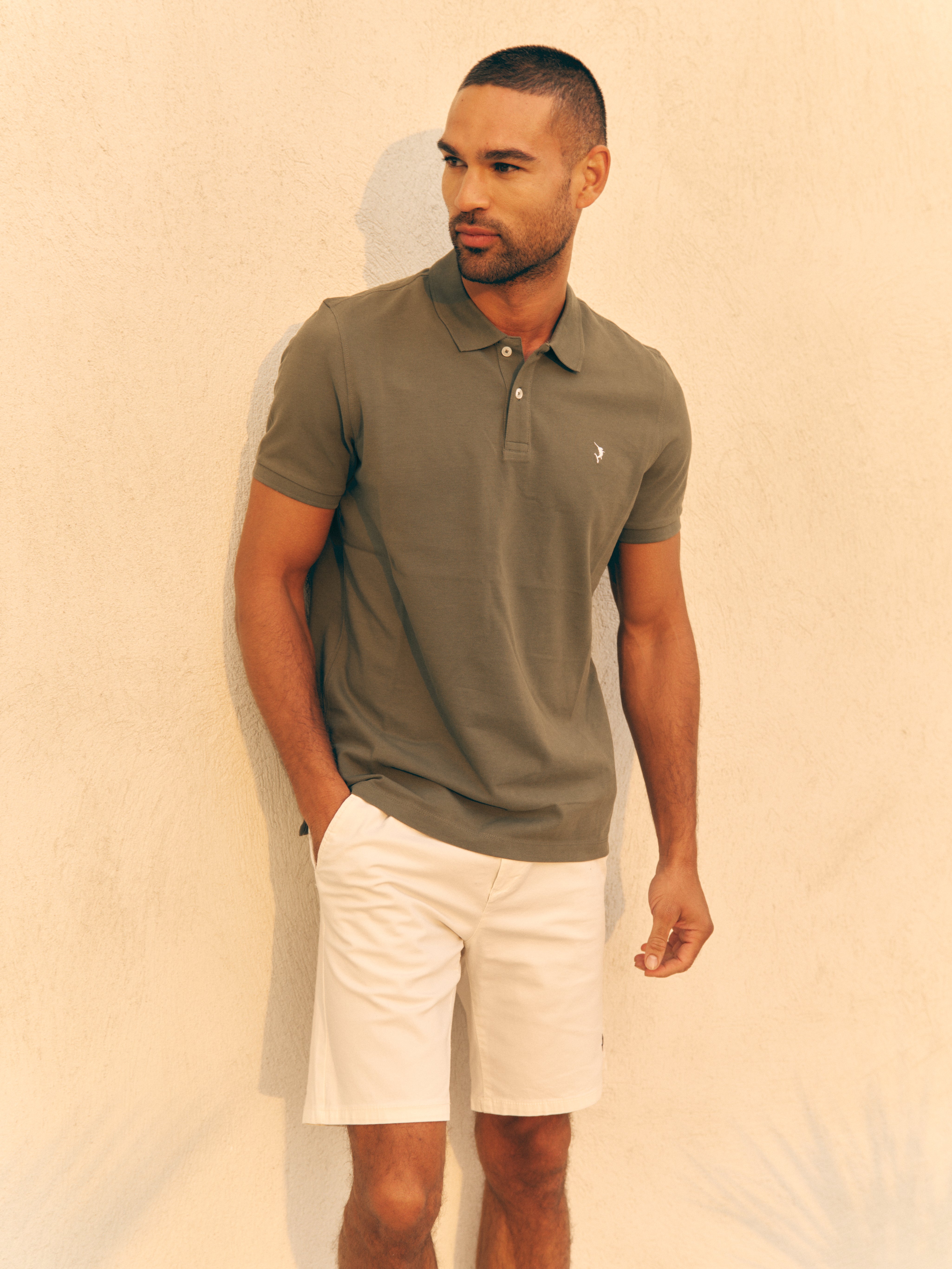 Espadon Original Organic Cotton Polo - Olive