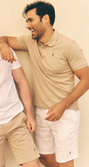 Espadon Original Organic Cotton Polo - Sand