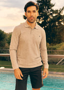Classic Long Sleeve Polo - Grey