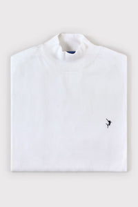 Mock Turtle Neck Jumper - White