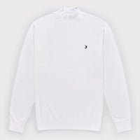 Mock Turtle Neck Jumper - White
